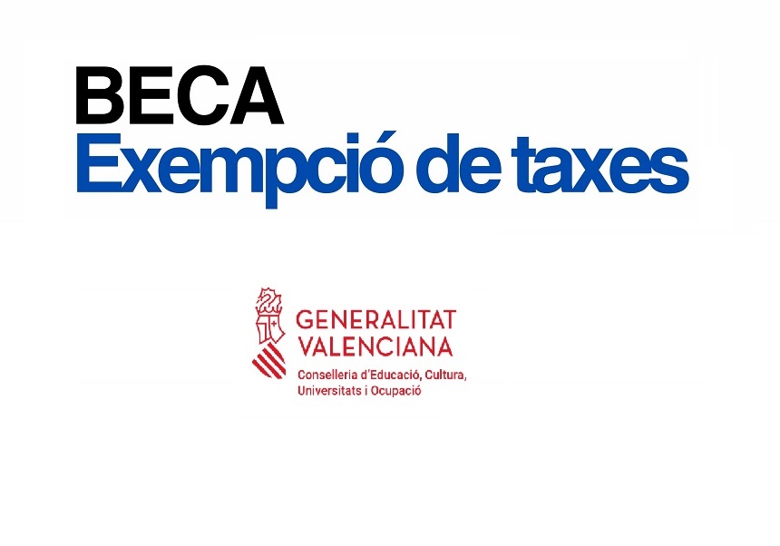 Beca, exempció de taxes, Universitat