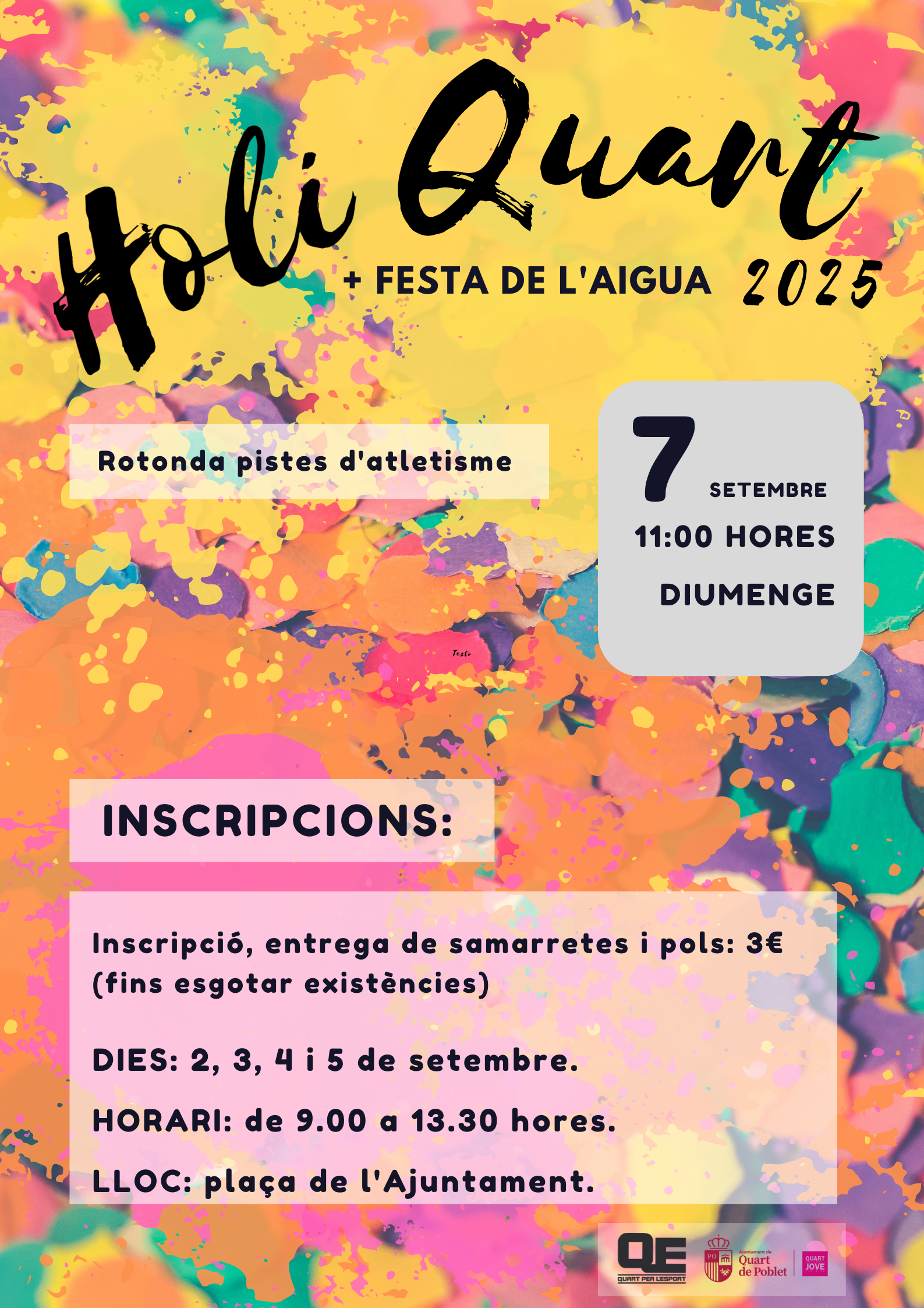 Holi Quart 2025, Festes de Quart de Poblet