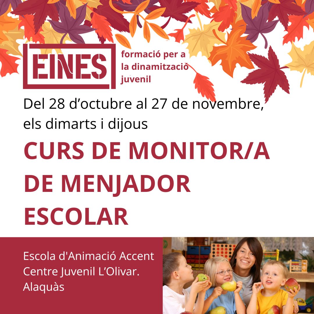 Monitor/a de menjador escolar