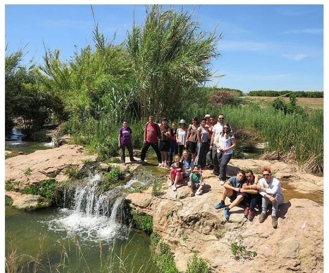 Foto de grupo en el barranc del carraixet