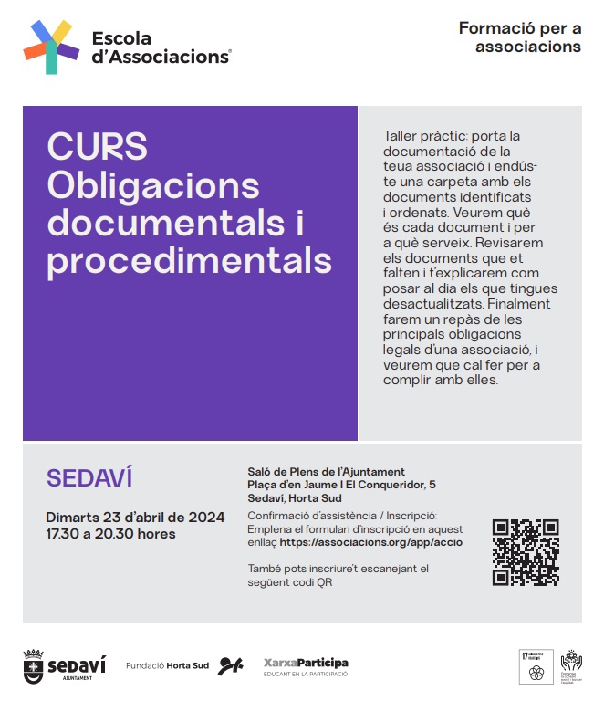 sedavi cartell informatiu associacions