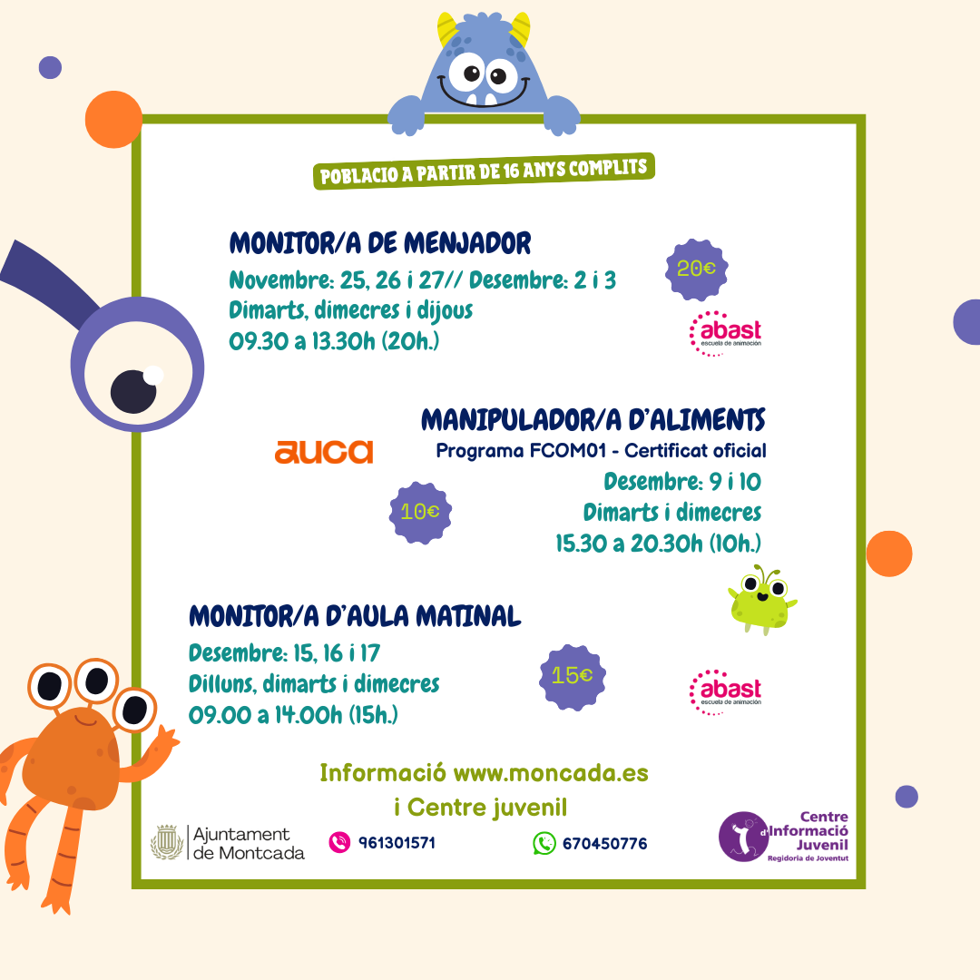 Cursos Joventut - Moncada