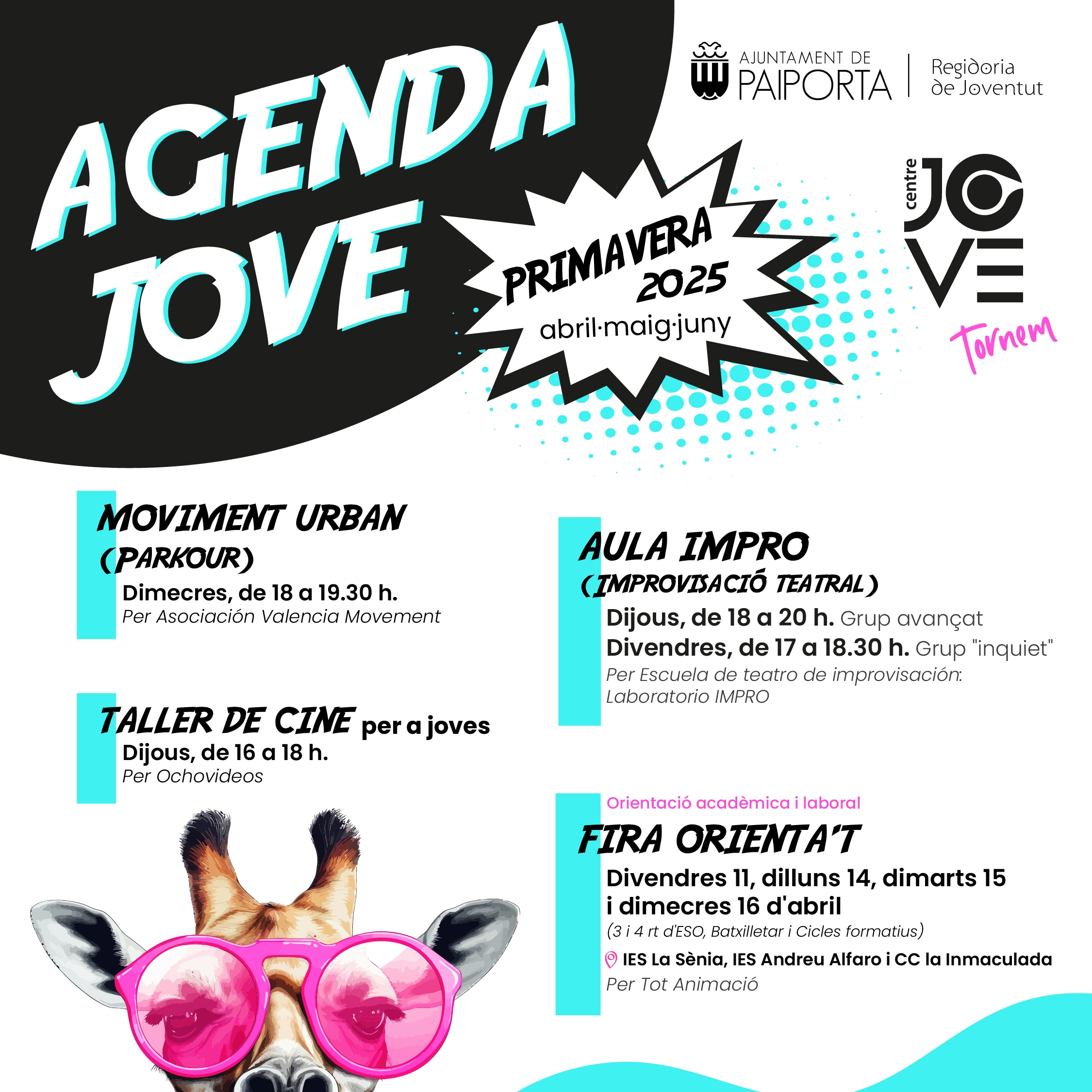 Agenda Jove Paiporta - Primavera 2025