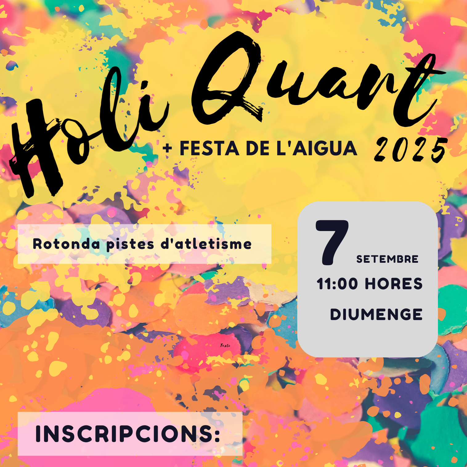Holi Quart 2025, Festes de Quart de Poblet