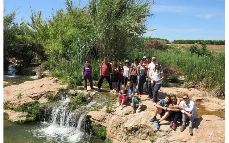 Foto de grupo en el barranc del carraixet