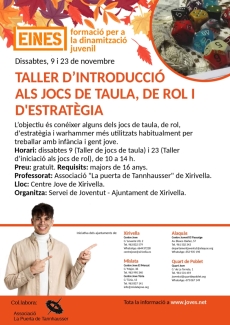 Cartell jocs de taula i rol